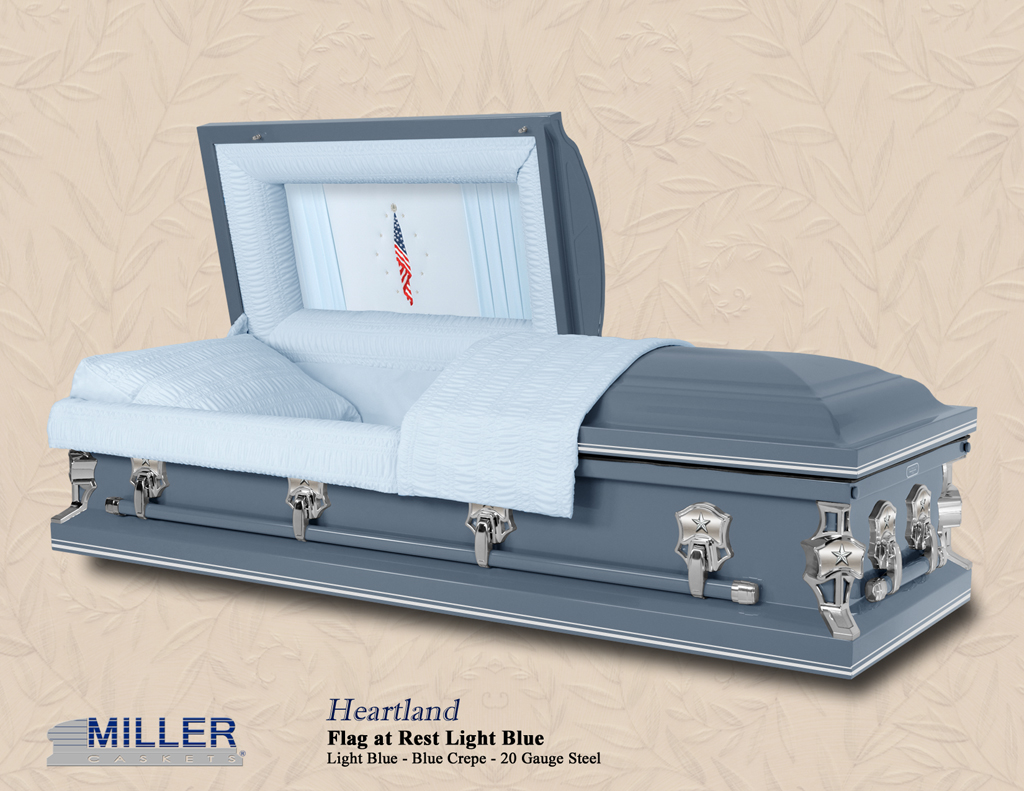 Heartland Light Blue Flag at Rest